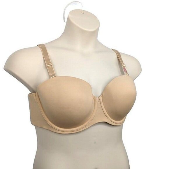 Lane Bryant Cacique Bra Boost Multi Way Strapless Padded 42DDD Cafe Straps - Picture 2 of 10